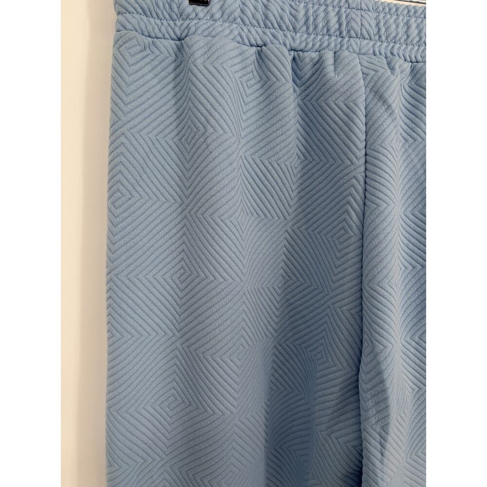 Simply Southern NWT XL Blue 2 Pc Lounge Set Pearl Rhinestone Top Wide Leg Pants - Picture 13 of 16